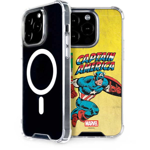 Marvel Classic Comics Captain America iPhone 15 Pro MagSafe Case